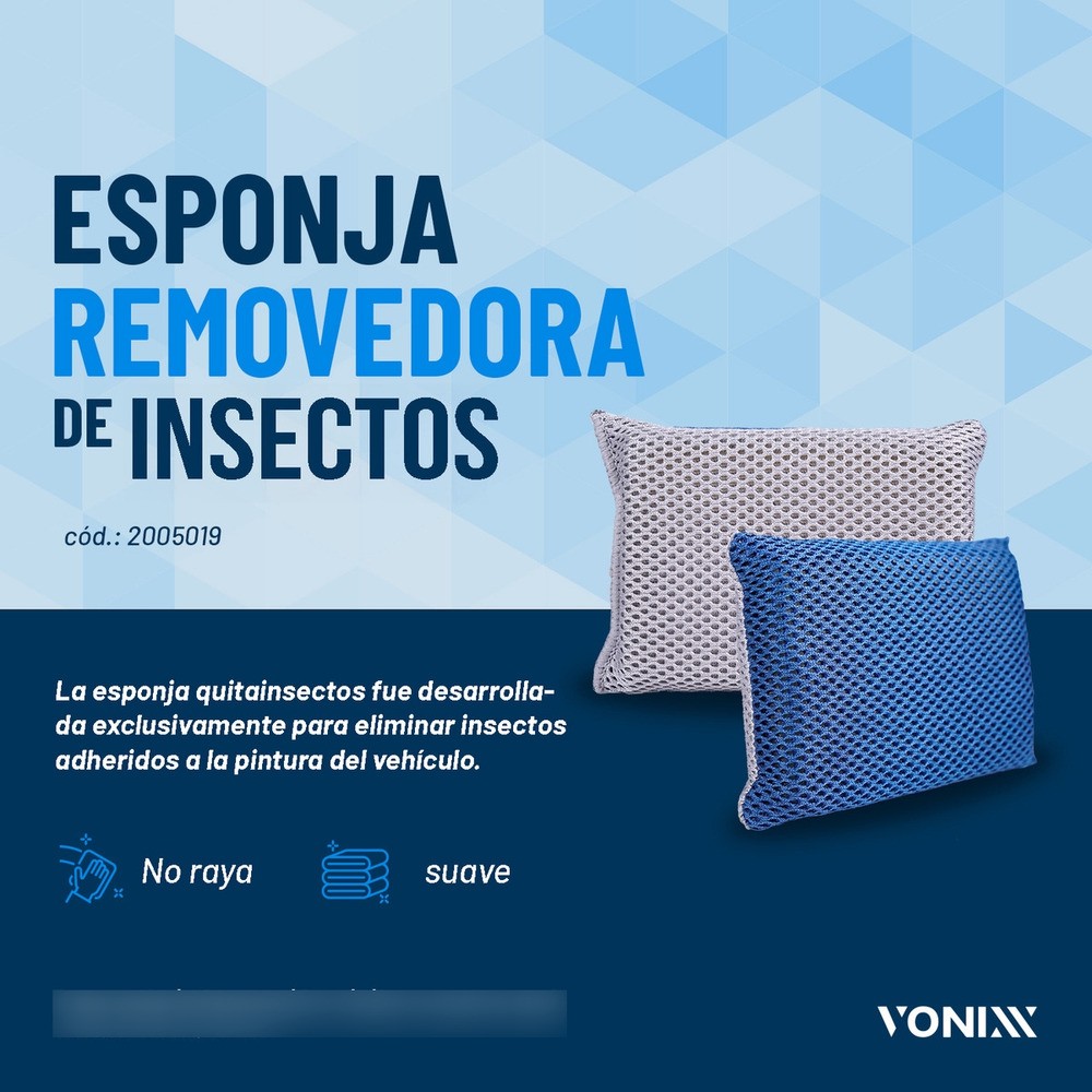 Esponja Para Quitar Insectos 12x9x3,5cm 300gsm