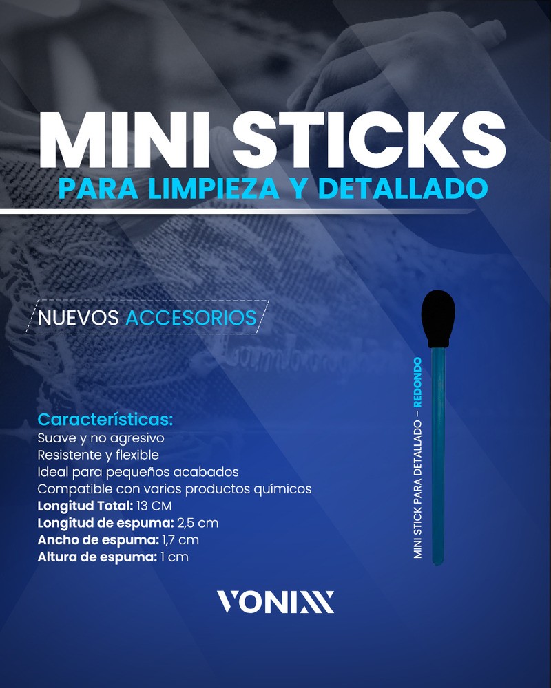 Kit 50 Mini Stick Detailing Redondo