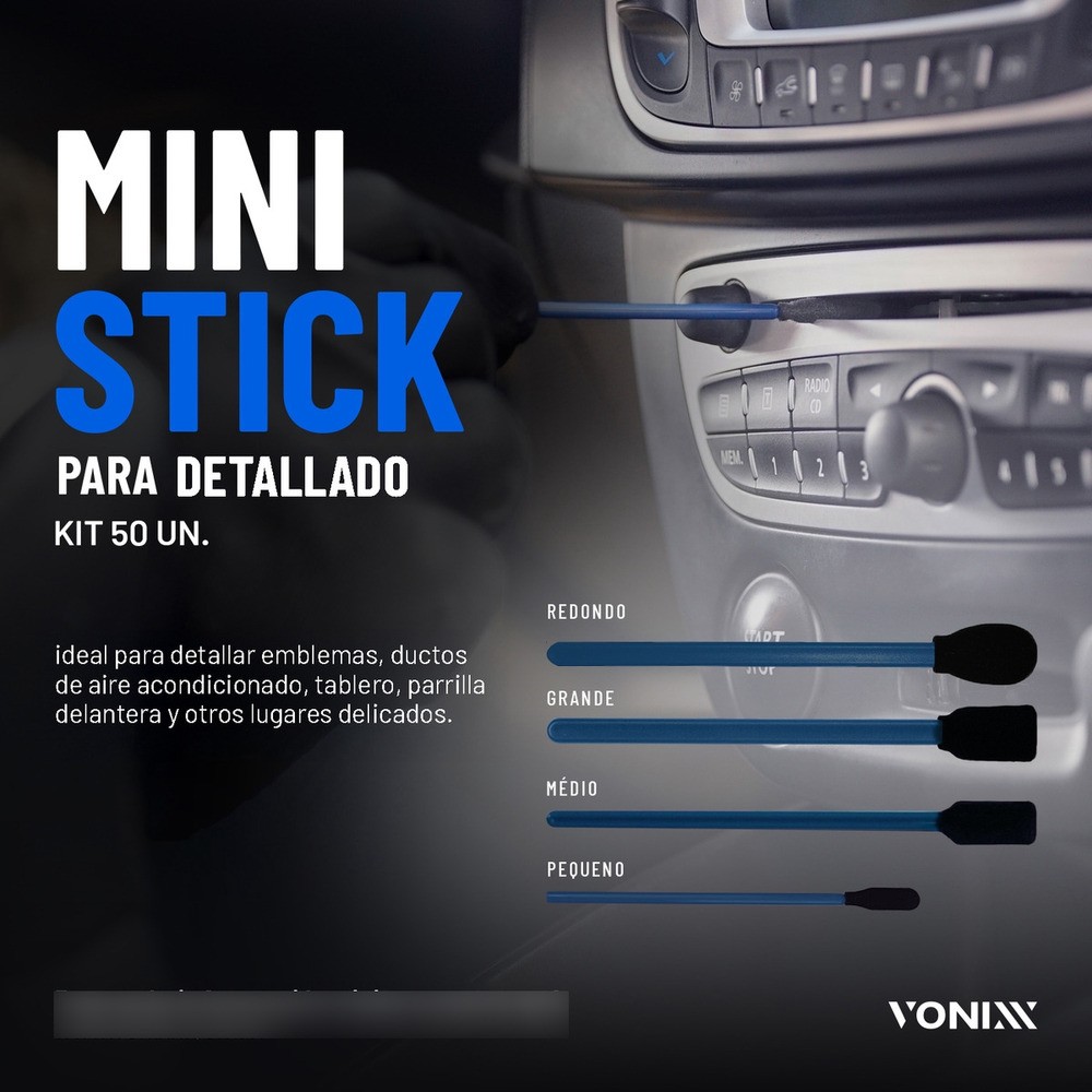 Kit 50 Mini Stick Detailing Redondo