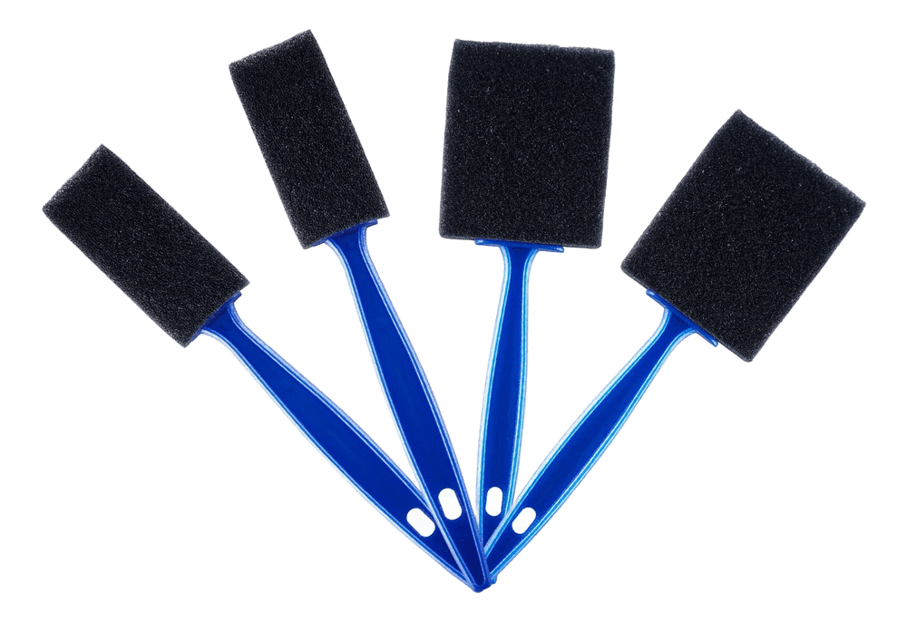 Kit 4 Cepillos De Espuma Para Detallado Automotriz
