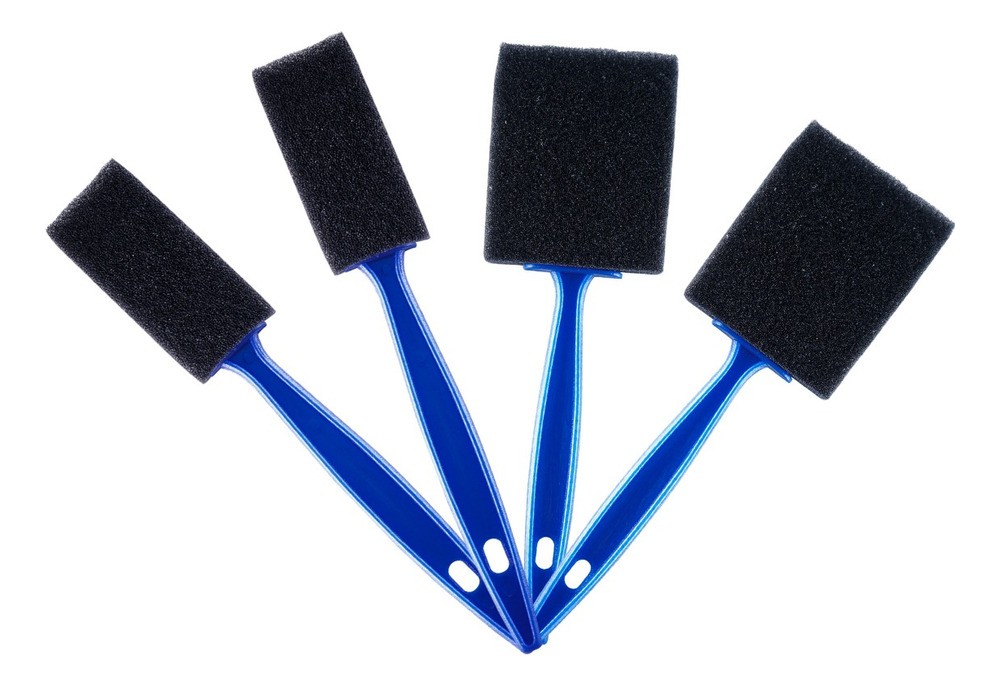 Kit 4 Cepillos De Espuma Para Detallado Automotriz